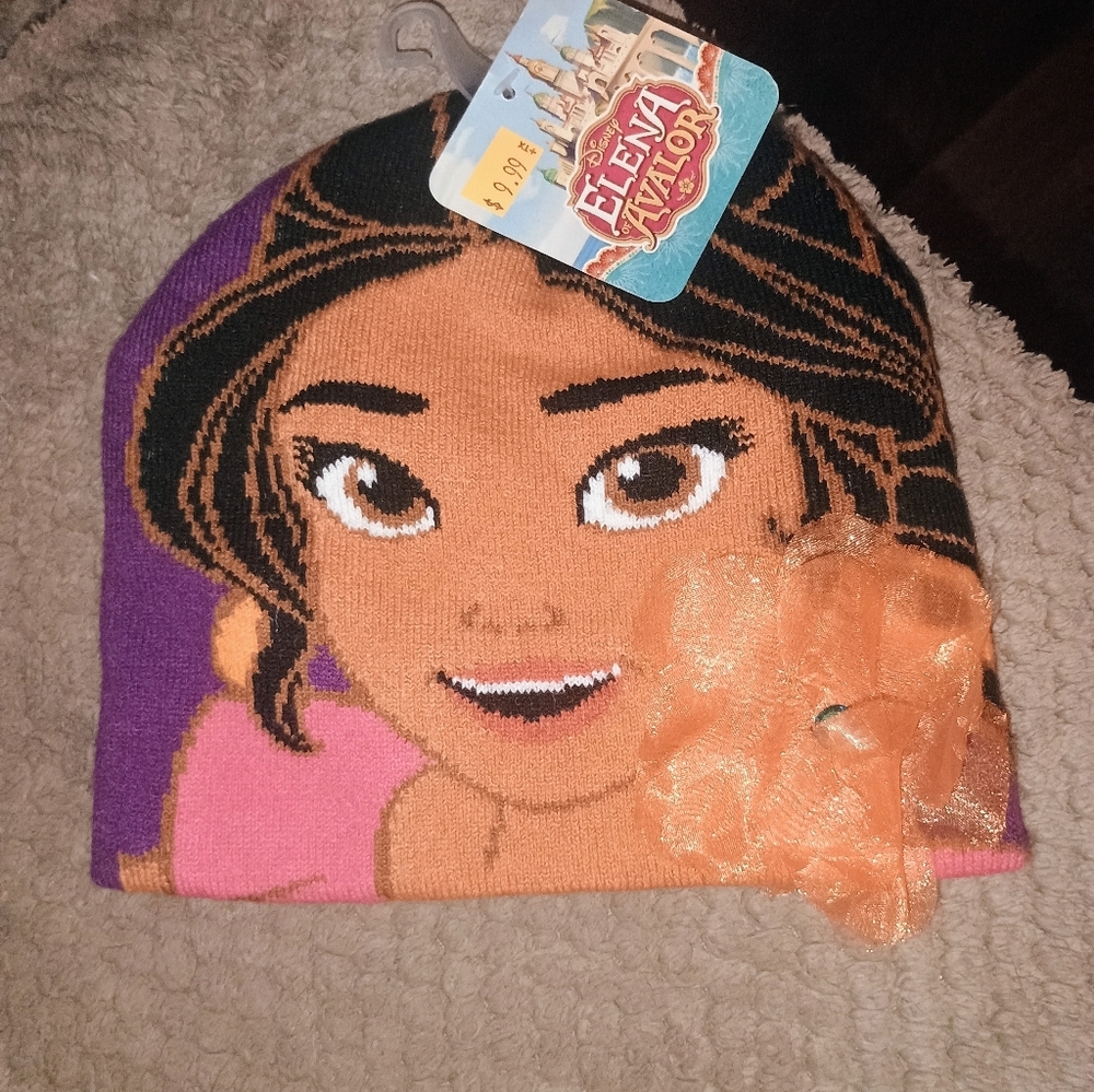 Elena of Avalor Beanie with Orange Flower - Picture 2 of 5